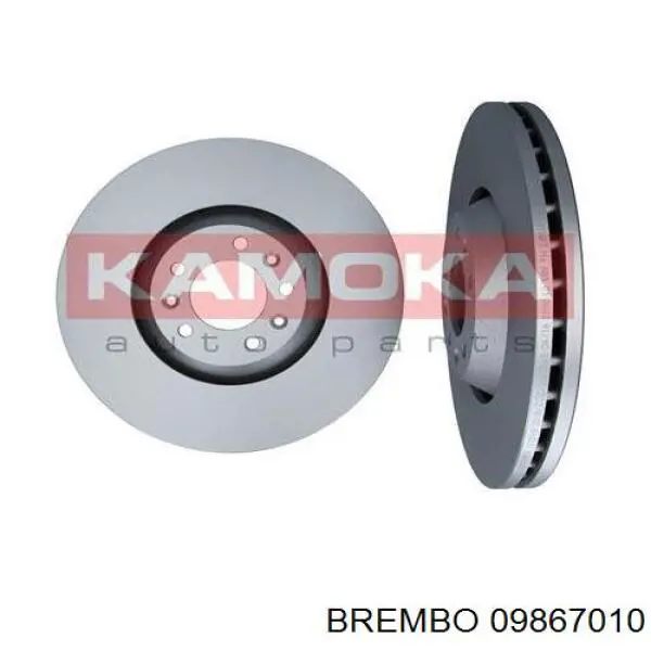 09867010 Brembo Диск тормозной передний