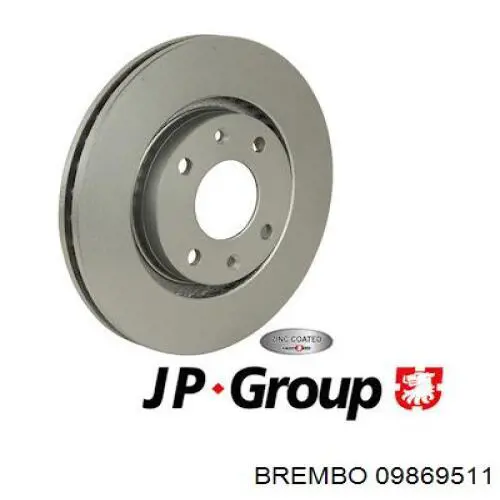 Тормоз дисковый передний Brembo 09869511 цена, от 35.42 USD