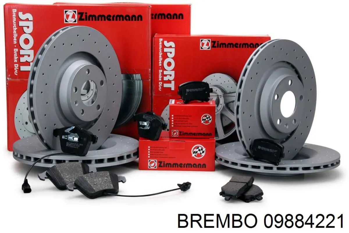 Купить 09884221 Brembo Диск тормозной задний