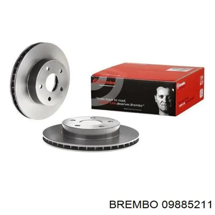 Передние тормозные диски 09885211 Brembo