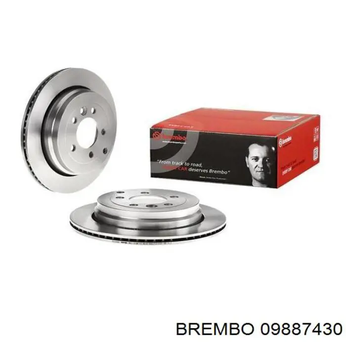 Тормозные диски 09887430 Brembo