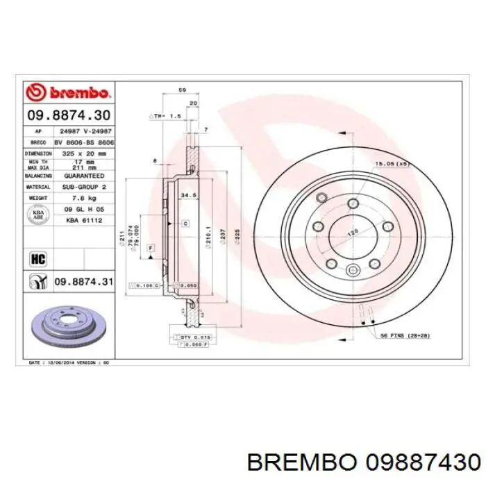 09887430 Brembo