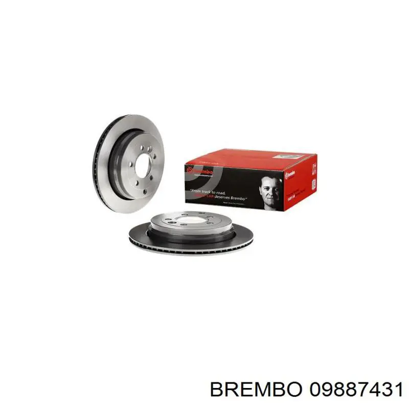 Тормозные диски 09887431 Brembo