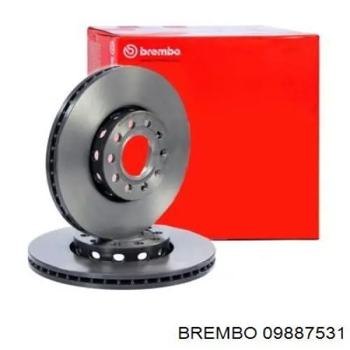 Freno de disco delantero 09887531 Brembo