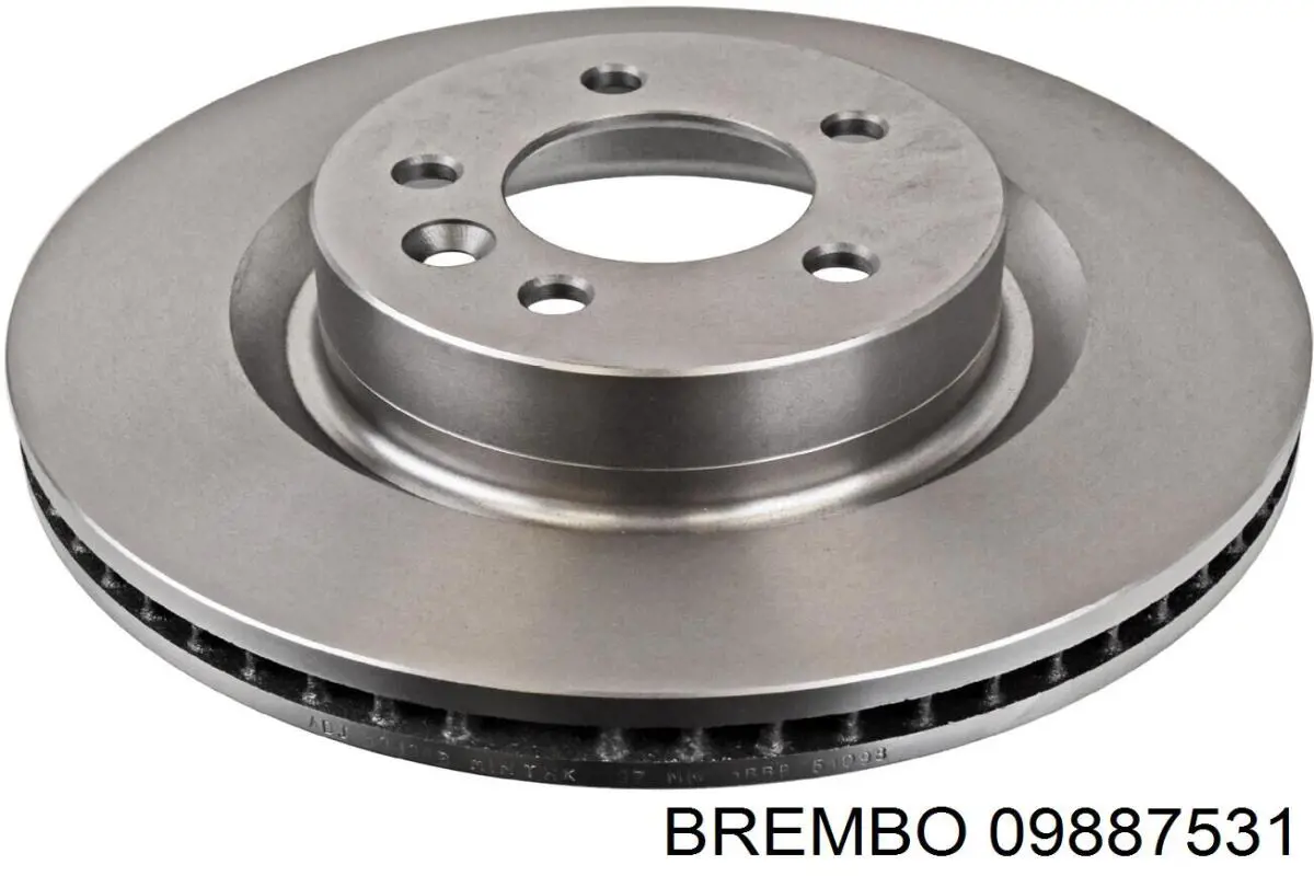 09887531 Brembo Диск тормозной передний