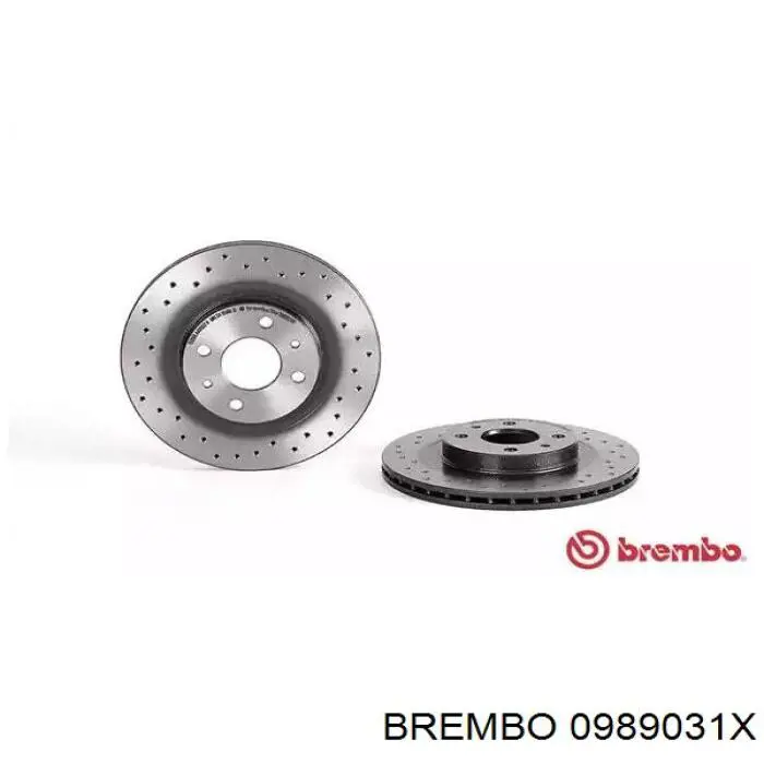0989031X Brembo диск тормозной передний