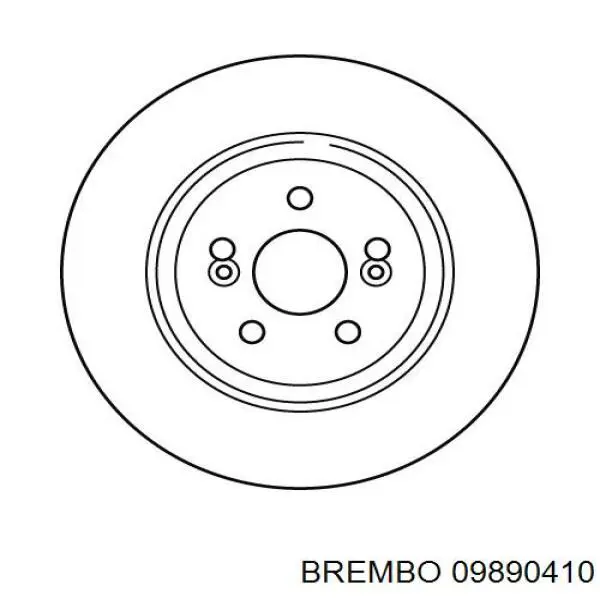 Передний тормозной диск Brembo 09890410