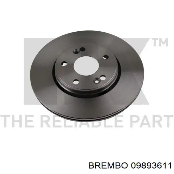 Купить 09893611 Brembo Ротор тормозной