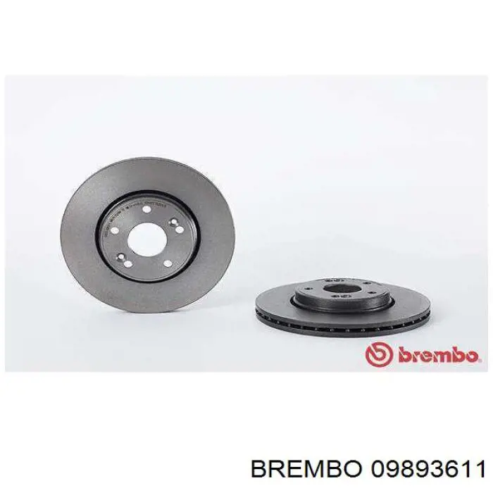 Передние тормозные диски 09893611 Brembo