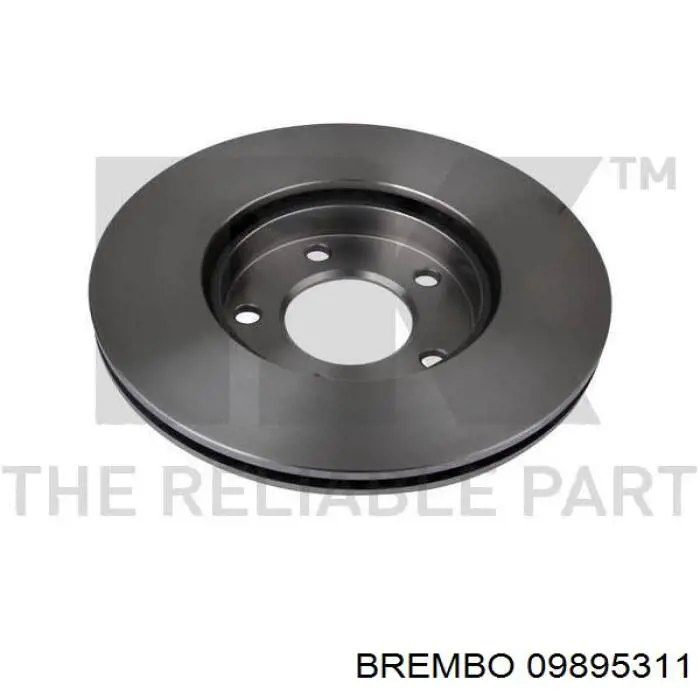 09895311 Brembo Диск тормозной передний