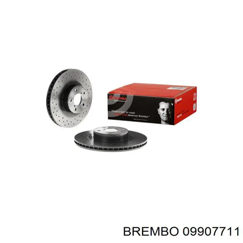 Передние тормозные диски 09907711 Brembo