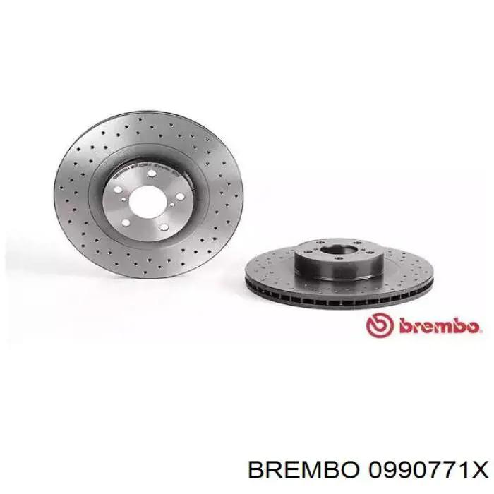 0990771X Brembo диск тормозной передний