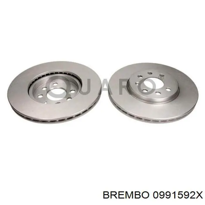 0991592X Brembo Диск тормозной передний