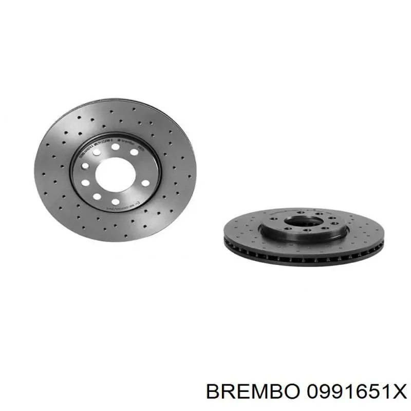 Передние тормозные диски 0991651X Brembo