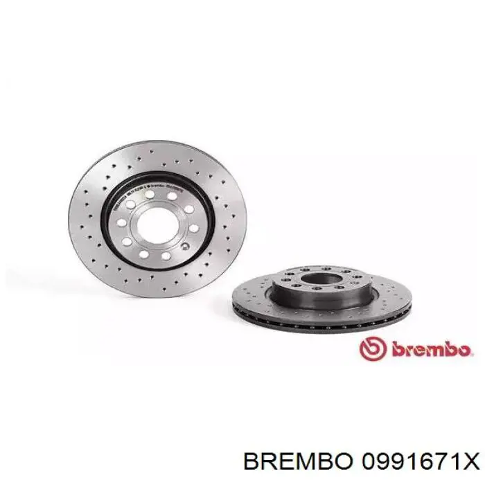 0991671X Brembo диск тормозной передний