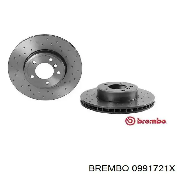 0991721X Brembo диск тормозной передний