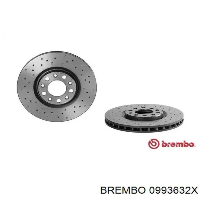 0993632X Brembo диск тормозной передний