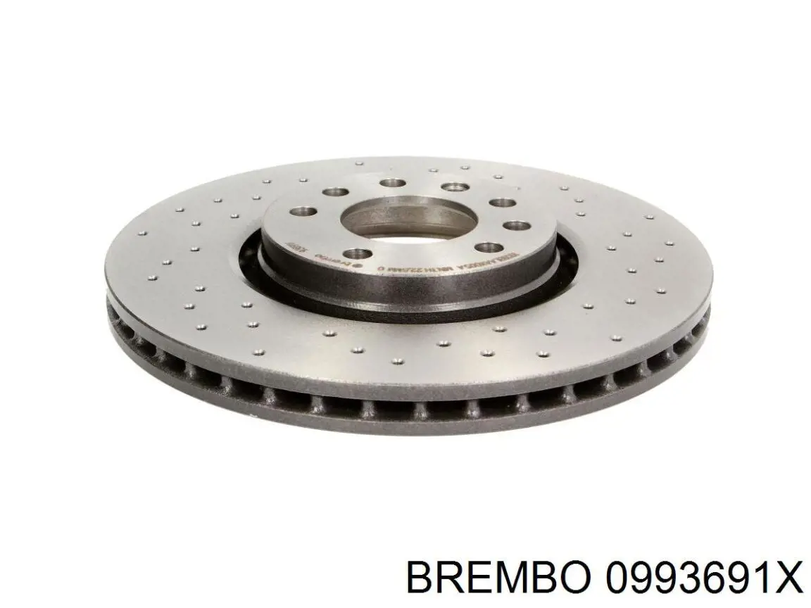 0993691X Brembo диск тормозной передний