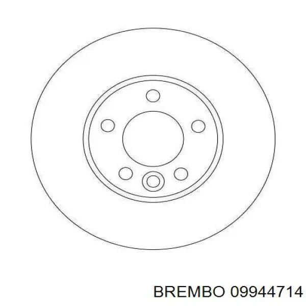 09944714 Brembo Диск тормозной передний