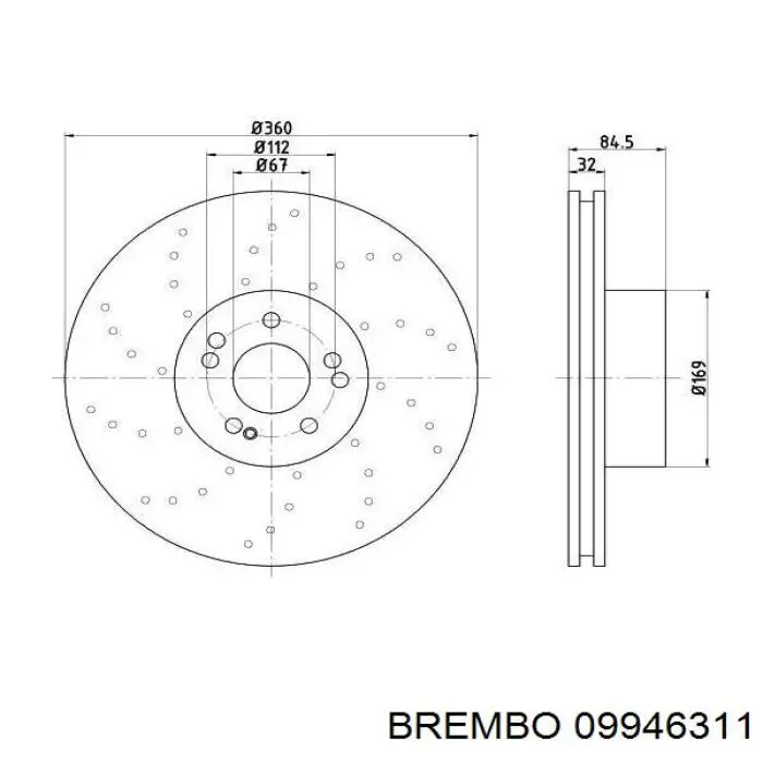 Купить 2204211512 Mercedes Ротор тормозной