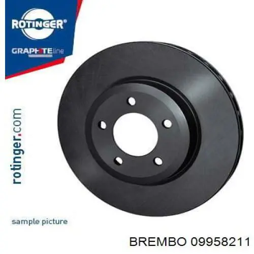 Задний дисковый тормоз Brembo 09958211