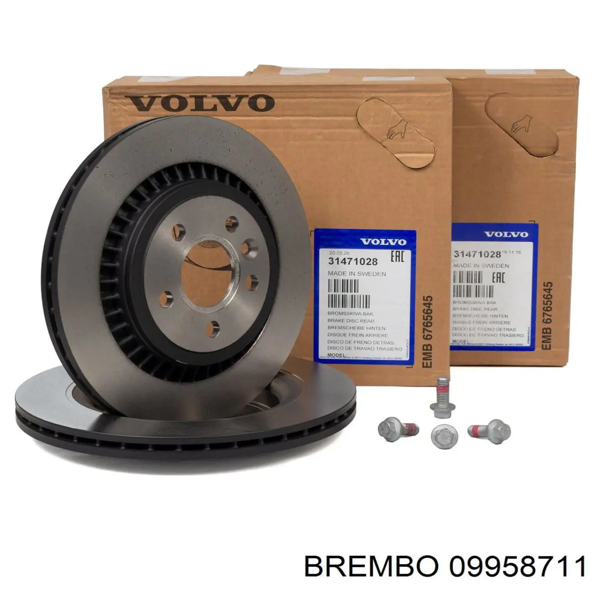 Диск гальмівний задній 09958711 Brembo