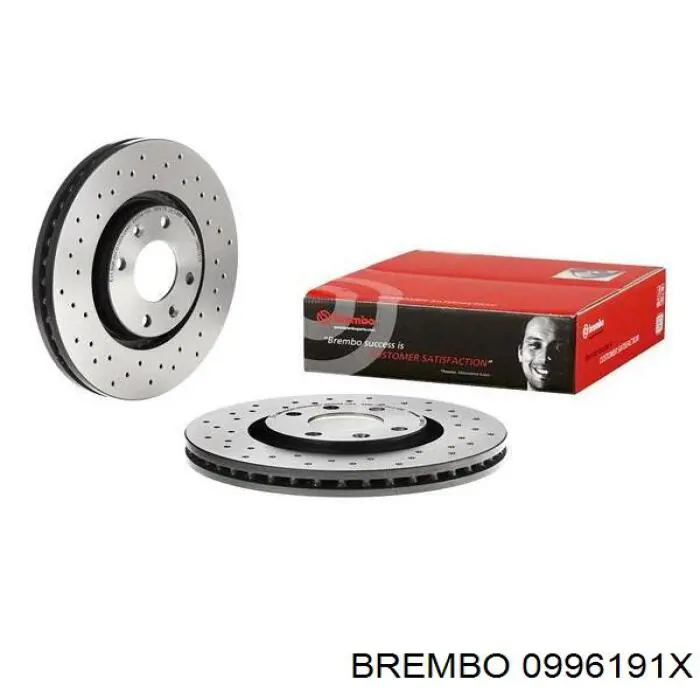0996191X Brembo диск тормозной передний