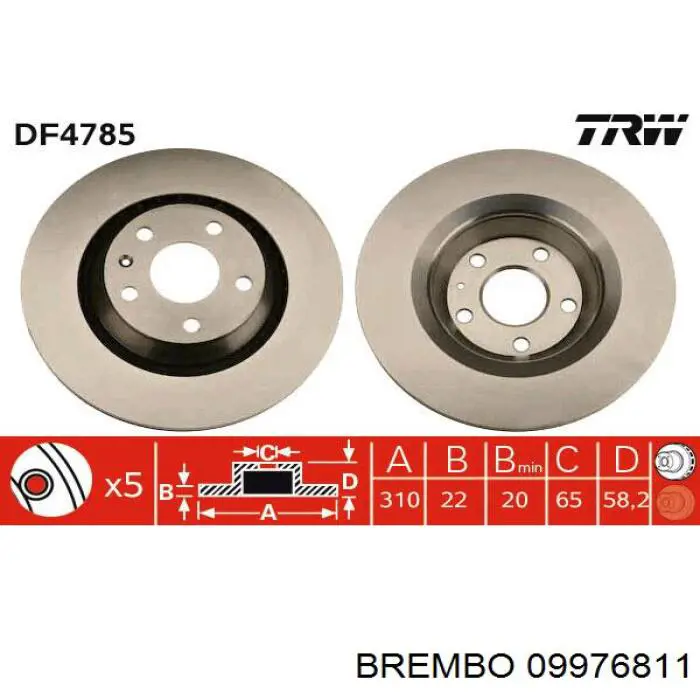 09976811 Brembo