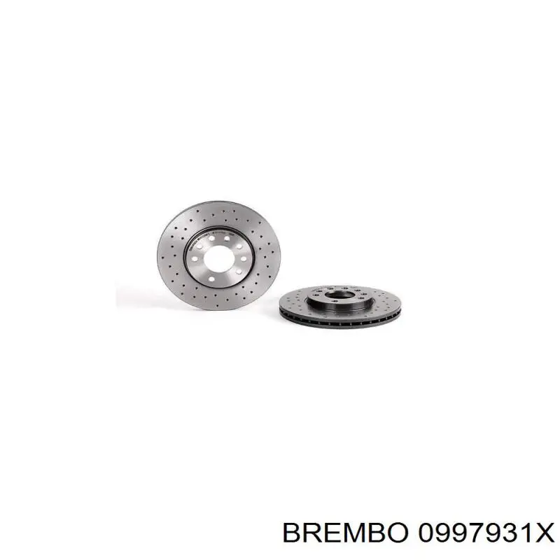 0997931X Brembo диск тормозной задний