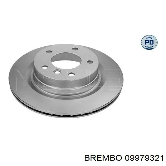 Купить 09979321 Brembo Диск тормозной задний