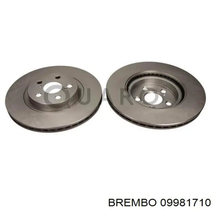 Тормоз дисковый передний Brembo 09981710 цена, от 52.06 USD