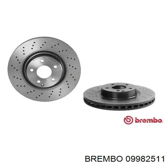 Передние тормозные диски 09982511 Brembo