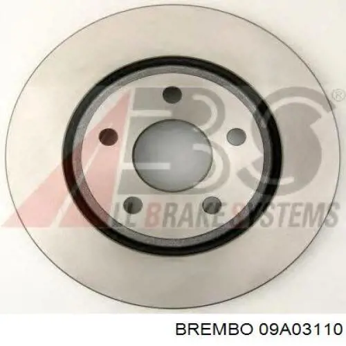 Передние тормозные диски 09A03110 Brembo