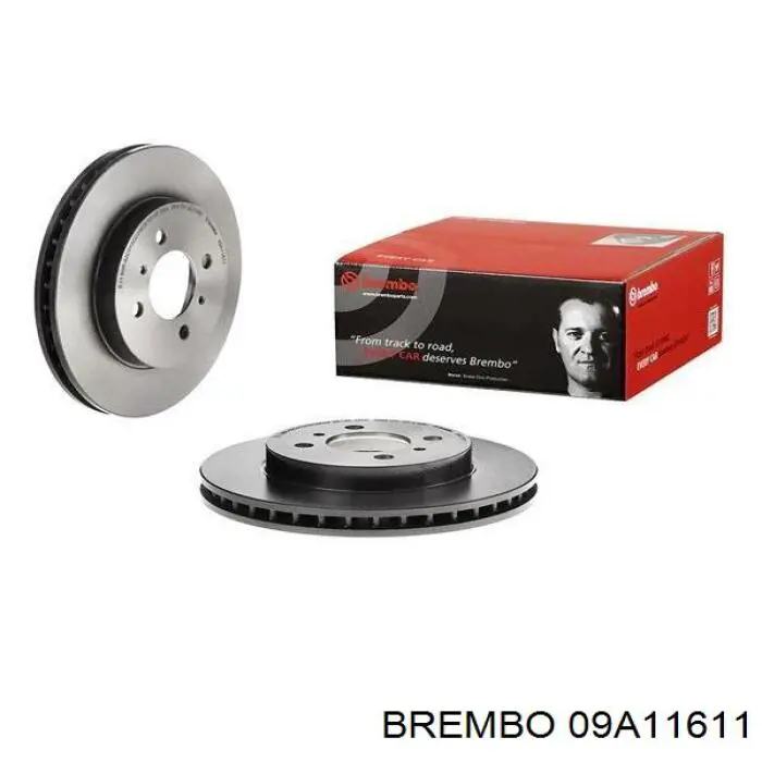 Передние тормозные диски 09A11611 Brembo