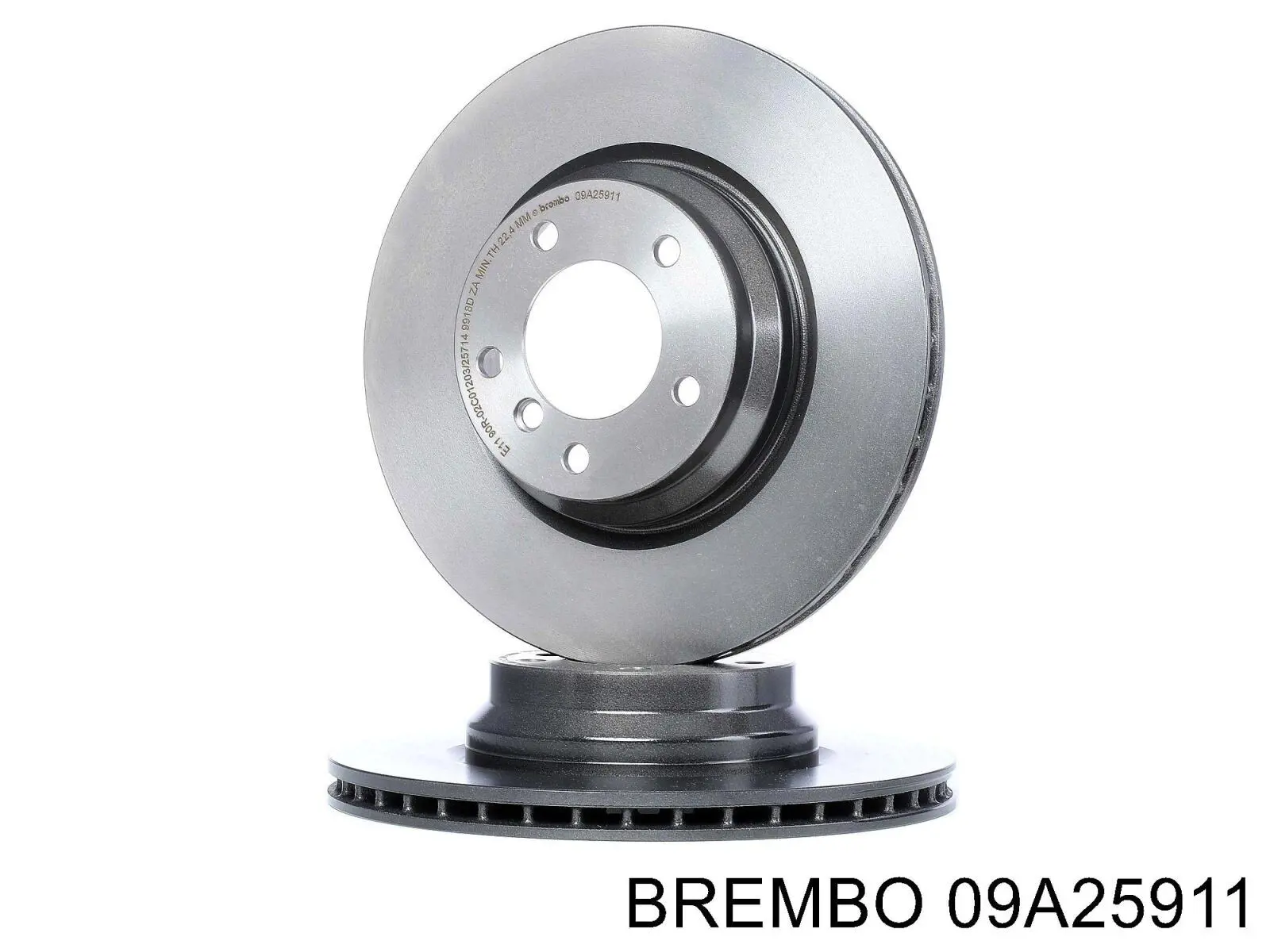 Freno de disco delantero 09A25911 Brembo