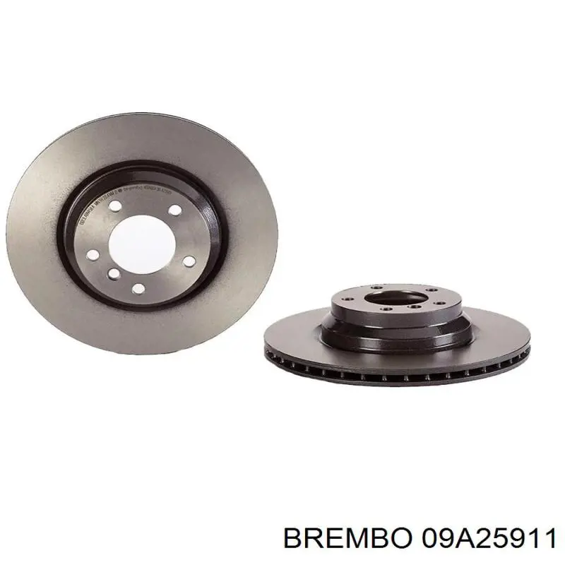 09A25911 Brembo диск тормозной передний