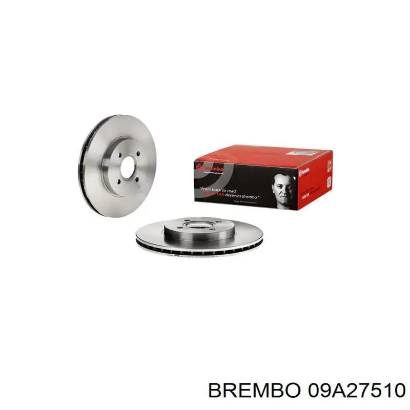 09A27510 Brembo диск тормозной передний
