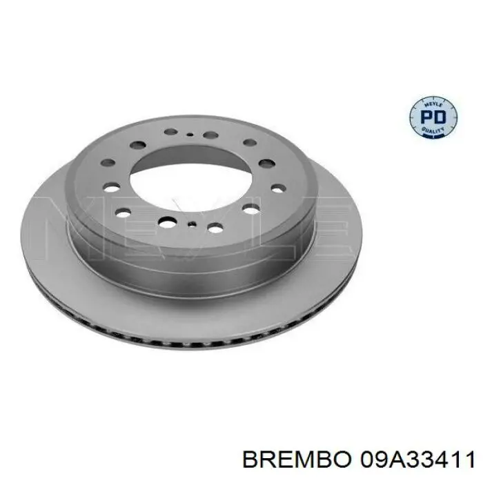 Задний тормозной диск Brembo 09A33411 цена, от 49.97 USD