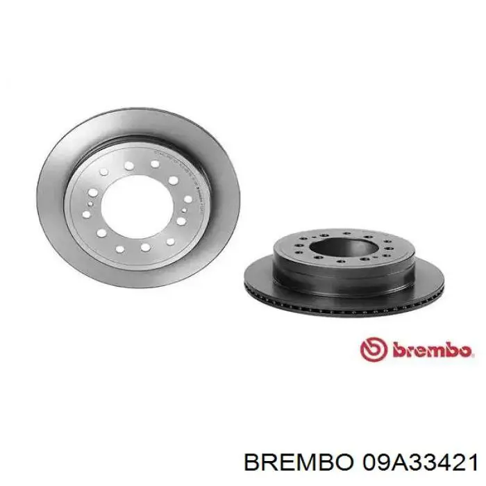 09.A334.21 Brembo диск тормозной задний
