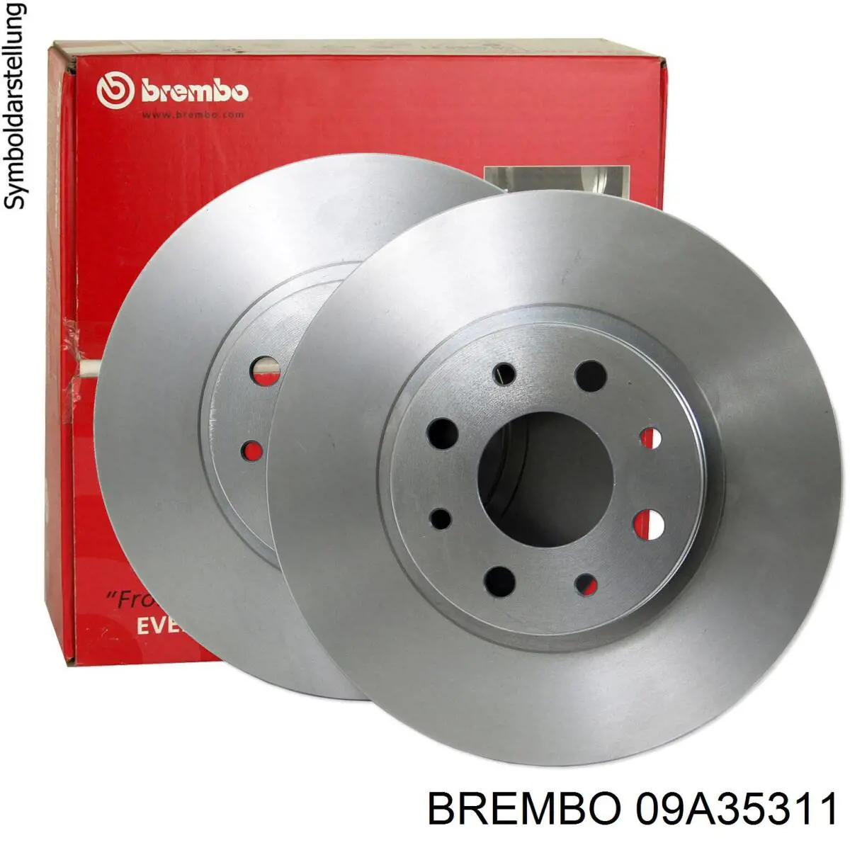 Freno de disco delantero 09A35311 Brembo