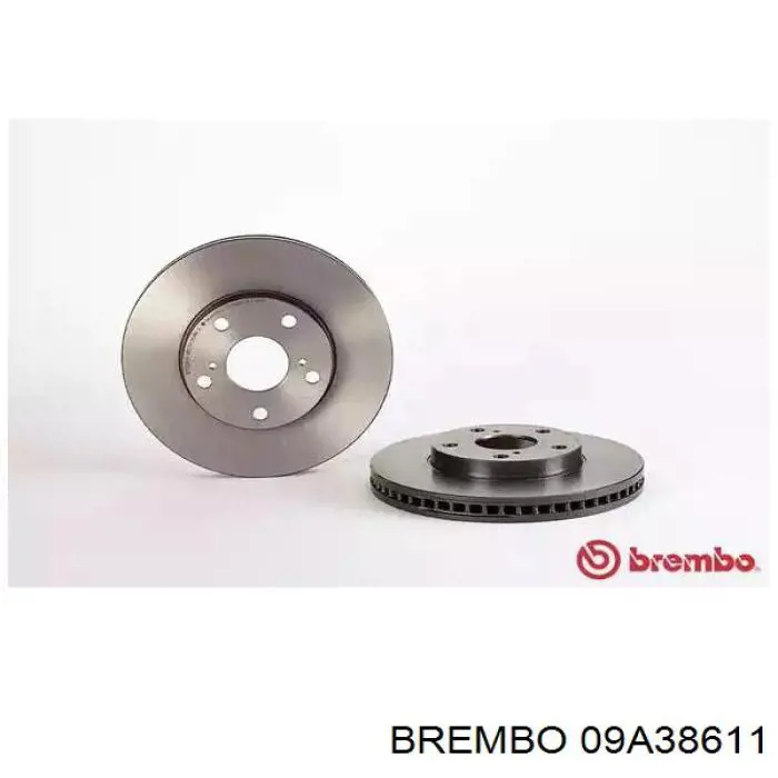 09.A386.11 Brembo диск тормозной передний