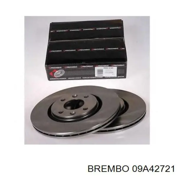 Передние тормозные диски 09A42721 Brembo