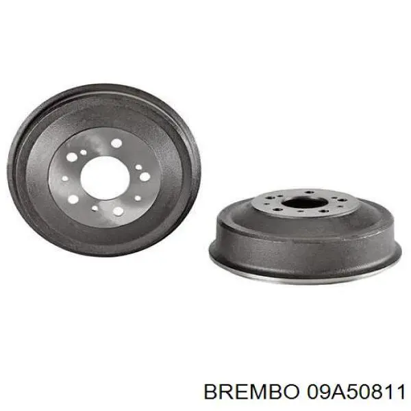 Disco de freno trasero 09A50811 Brembo