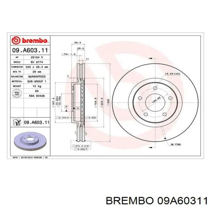 09A60311 Brembo
