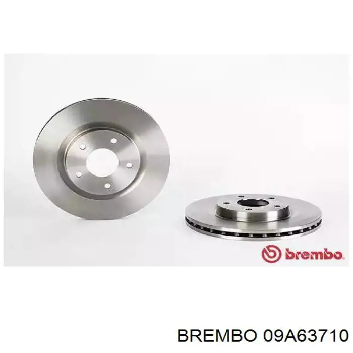 09.A637.10 Brembo диск тормозной передний