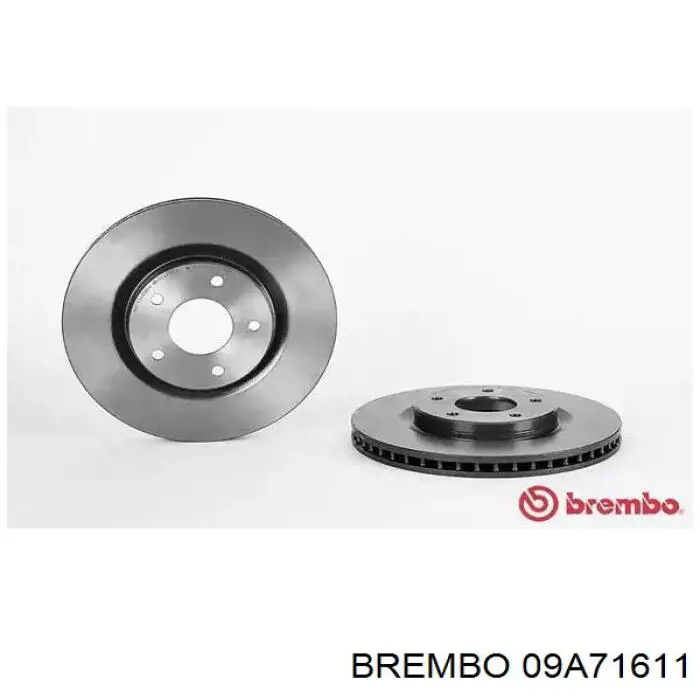 09.A716.11 Brembo диск тормозной передний