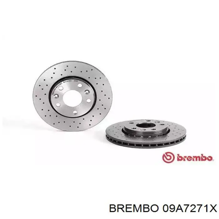 09A7271X Brembo диск тормозной передний