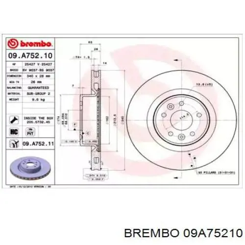 402060012R Renault (RVI) disco do freio dianteiro