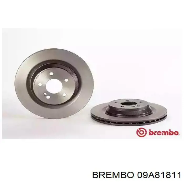 09.A818.11 Brembo диск тормозной задний