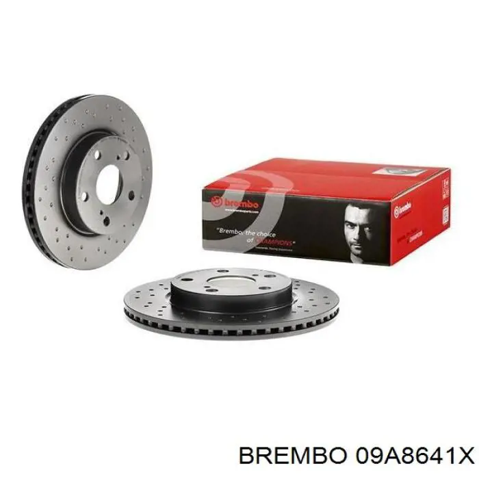 Передние тормозные диски 09A8641X Brembo